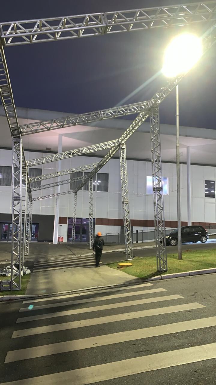 Estrutura montada para o evento Imigrantes 2